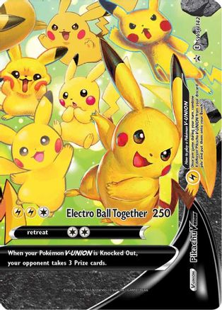 Pikachu V-Union - SWSH142 SWSH142/307 - SWSH Sword & Shield Promo Cards Holofoil - Poke-Collect