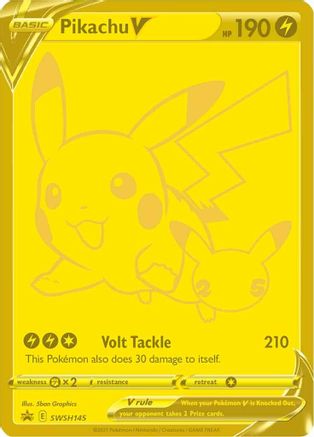 Pikachu V - SWSH145 SWSH145/307 - SWSH Sword & Shield Promo Cards Holofoil - Poke-Collect