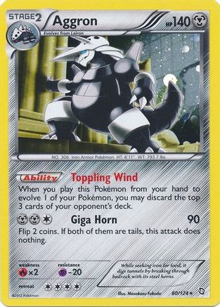 Aggron - 80/124 (Cosmos Holo) 80 - Blister Exclusives Holofoil - Poke-Collect