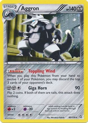 Aggron - 80/124 (Cosmos Holo) 80 - Blister Exclusives Holofoil - Poke-Collect