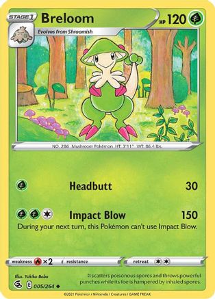 Breloom 5/264 - SWSH08 Fusion Strike - Poke-Collect
