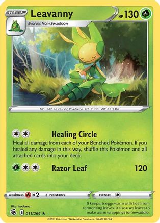 Leavanny 11/264 - SWSH08 Fusion Strike - Poke-Collect
