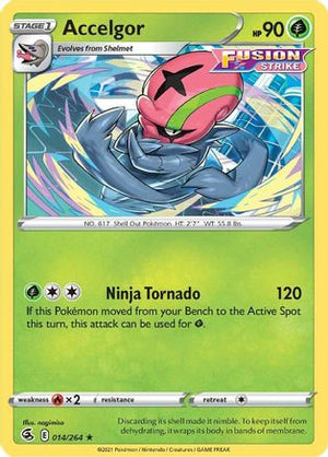 Accelgor 14/264 - SWSH08 Fusion Strike Reverse Holofoil - Poke-Collect