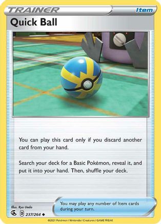 Quick Ball 237/264 - SWSH08 Fusion Strike Reverse Holofoil - Poke-Collect