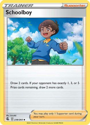 Schoolboy 238/264 - SWSH08 Fusion Strike Reverse Holofoil - Poke-Collect