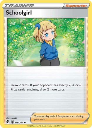 Schoolgirl 239/264 - SWSH08 Fusion Strike - Poke-Collect