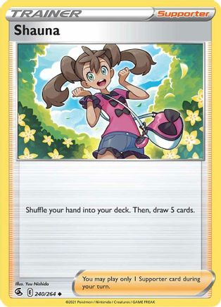 Shauna 240/264 - SWSH08 Fusion Strike Reverse Holofoil - Poke-Collect