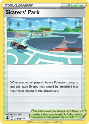 Skaters' Park 242/264 - Fusion Strike Reverse Holofoil - Poke-Collect