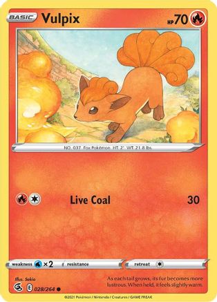 Vulpix 28/264 - Fusion Strike - Poke-Collect