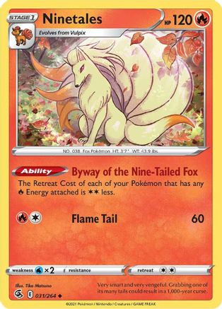 Ninetales (31) 31/264 - SWSH08 Fusion Strike - Poke-Collect