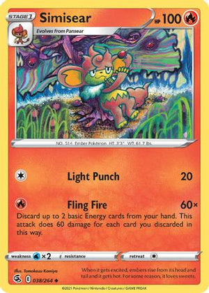 Simisear 38/264 - SWSH08 Fusion Strike - Poke-Collect