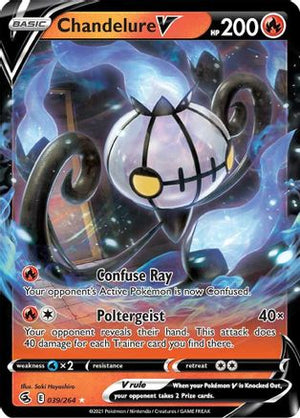 Chandelure V 39/264 - SWSH08 Fusion Strike Holofoil - Poke-Collect