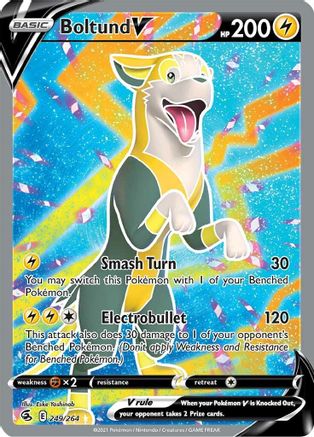Boltund V (Full Art) 249/264 - SWSH08 Fusion Strike Holofoil - Poke-Collect