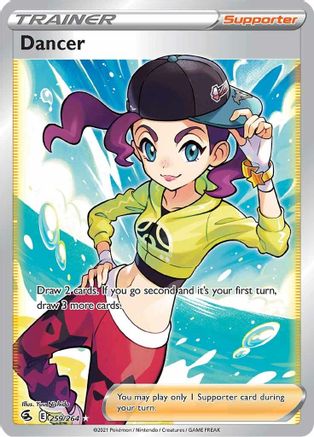 Dancer (Full Art) 259/264 - SWSH08 Fusion Strike Holofoil - Poke-Collect