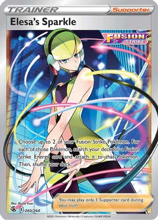 Elesa's Sparkle (Full Art) 260/264 - SWSH08 Fusion Strike Holofoil - Poke-Collect