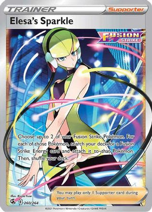 Elesa's Sparkle (Full Art) 260/264 - SWSH08 Fusion Strike Holofoil - Poke-Collect