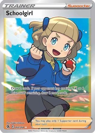 Schoolgirl (Full Art) 262/264 - SWSH08 Fusion Strike Holofoil - Poke-Collect