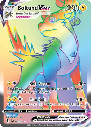 Boltund VMAX (Secret) 267/264 - SWSH08 Fusion Strike Holofoil - Poke-Collect
