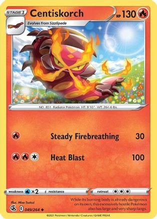 Centiskorch (49) 49/264 - SWSH08 Fusion Strike - Poke-Collect