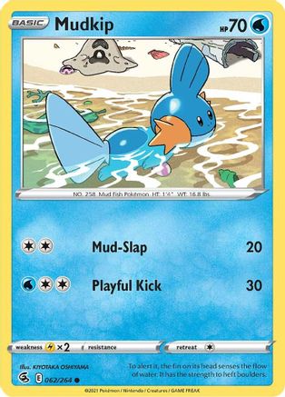 Mudkip 62/264 - SWSH08 Fusion Strike Reverse Holofoil - Poke-Collect