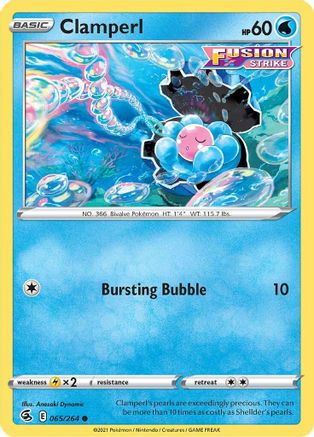 Clamperl 65/264 - SWSH08 Fusion Strike - Poke-Collect