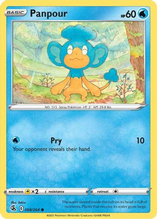 Panpour 68/264 - SWSH08 Fusion Strike - Poke-Collect