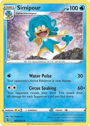 Simipour 69/264 - SWSH08 Fusion Strike Reverse Holofoil - Poke-Collect