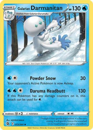 Galarian Darmanitan 72/264 - SWSH08 Fusion Strike - Poke-Collect