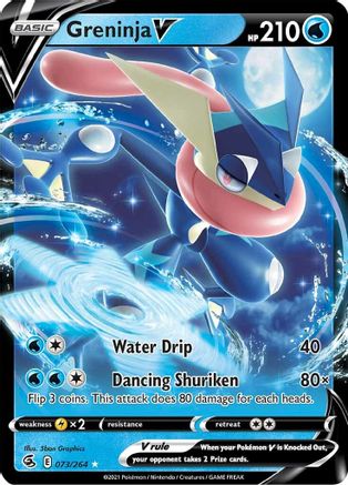 Greninja V 73/264 - SWSH08 Fusion Strike Holofoil - Poke-Collect