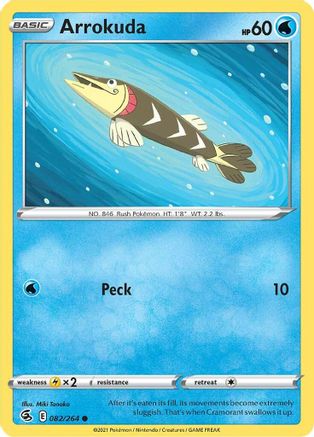 Arrokuda 82/264 - SWSH08 Fusion Strike - Poke-Collect