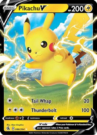 Pikachu V 86/264 - SWSH08 Fusion Strike Holofoil - Poke-Collect