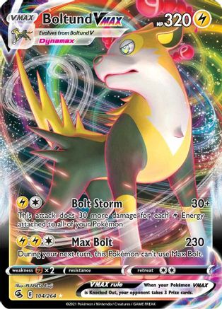 Boltund VMAX 104/264 - SWSH08 Fusion Strike Holofoil - Poke-Collect