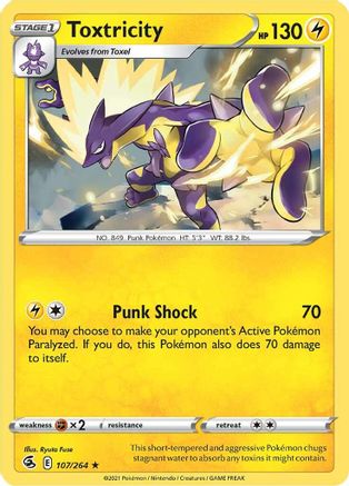 Toxtricity 107/264 - Fusion Strike Holofoil - Poke-Collect