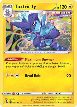 Toxtricity 108/264 - Fusion Strike Holofoil - Poke-Collect