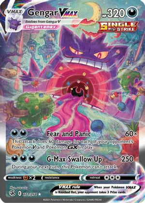 Gengar VMAX (Alternate Art Secret) 271/264 - SWSH08 Fusion Strike Holofoil - Poke-Collect