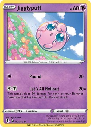 Jigglypuff 110/264 - SWSH08 Fusion Strike - Poke-Collect