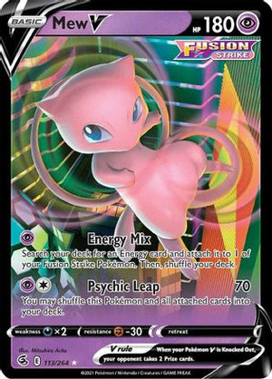 Mew V 113/264 - SWSH08 Fusion Strike Holofoil - Poke-Collect