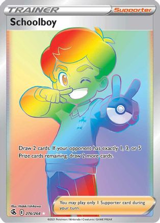 Schoolboy (Secret) 276/264 - SWSH08 Fusion Strike Holofoil - Poke-Collect