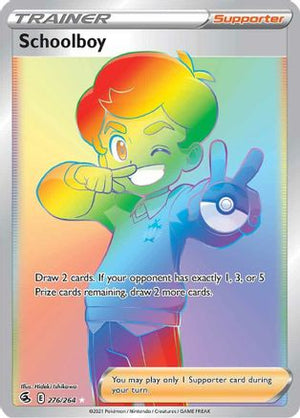 Schoolboy (Secret) 276/264 - SWSH08 Fusion Strike Holofoil - Poke-Collect
