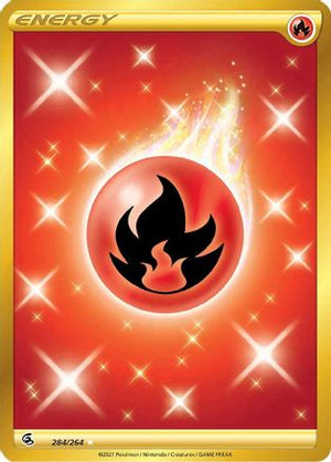 Fire Energy (Secret) 284/264 - SWSH08 Fusion Strike Holofoil - Poke-Collect