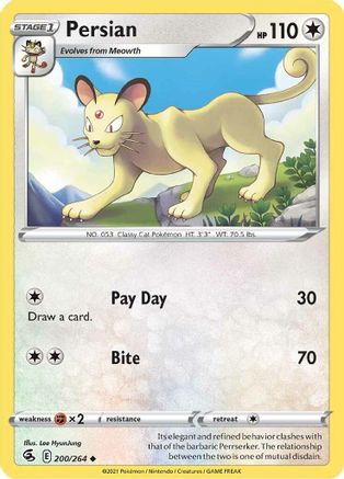 Persian 200/264 - SWSH08 Fusion Strike - Poke-Collect
