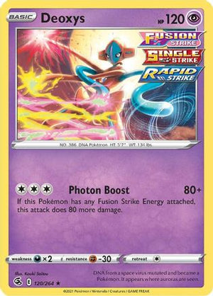 Deoxys 120/264 - SWSH08 Fusion Strike Holofoil - Poke-Collect
