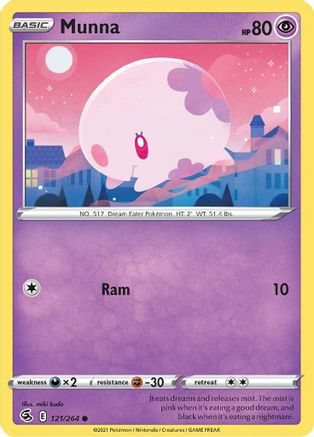 Munna 121/264 - SWSH08 Fusion Strike - Poke-Collect