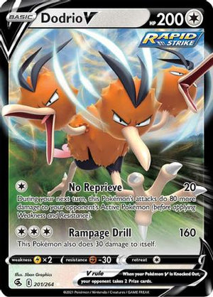 Dodrio V 201/264 - SWSH08 Fusion Strike Holofoil - Poke-Collect