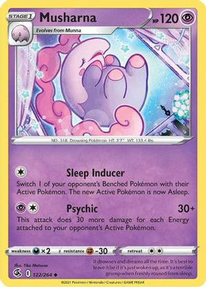 Musharna 122/264 - SWSH08 Fusion Strike Reverse Holofoil - Poke-Collect