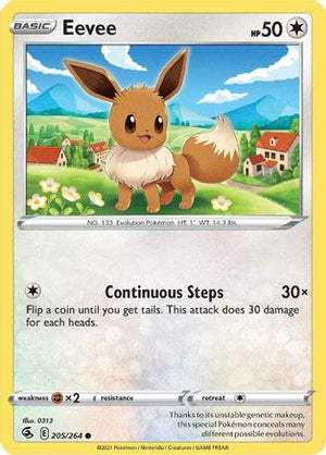 Eevee 205/264 - SWSH08 Fusion Strike - Poke-Collect