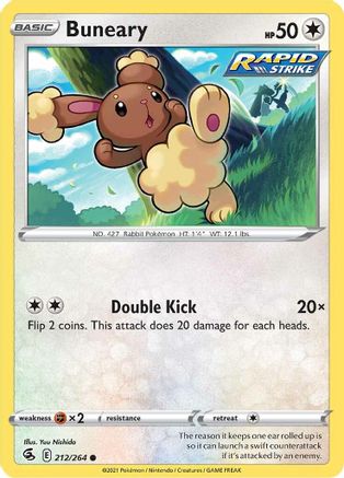 Buneary 212/264 - SWSH08 Fusion Strike - Poke-Collect