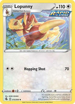Lopunny 213/264 - SWSH08 Fusion Strike Reverse Holofoil - Poke-Collect