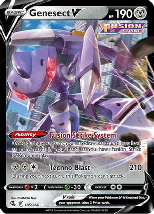 Genesect V 185/264 - SWSH08 Fusion Strike Holofoil - Poke-Collect