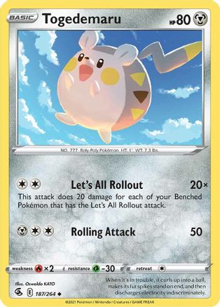 Togedemaru 187/264 - Fusion Strike - Poke-Collect